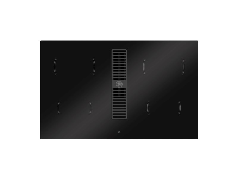 80 cm induction hob with integrated hood
