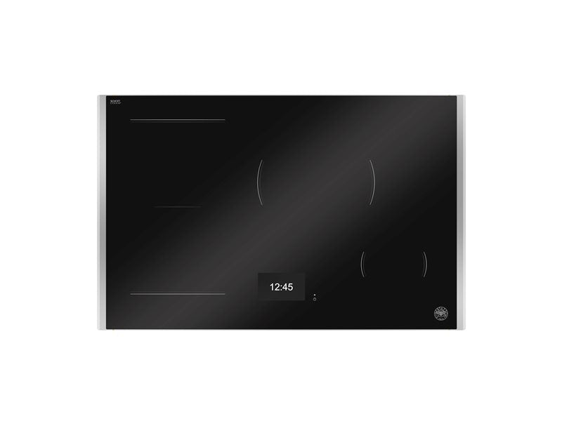 78 cm Induction Hob with Metal Frame, 4 cooking zones, TFT display