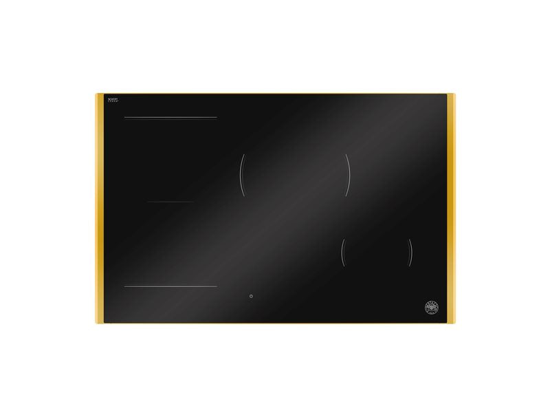 78 cm Induction Hob with Metal Frame, 4 cooking zones, hidden white LED slider