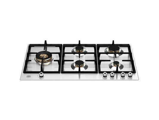 90 cm Gas hob with lateral dual wok
