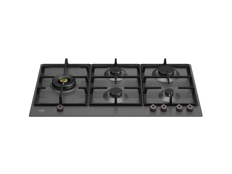 90 cm Gas hob with lateral dual wok