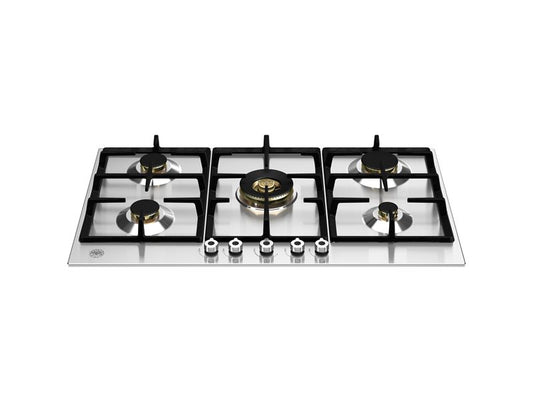 90 cm Gas hob with central dual wok