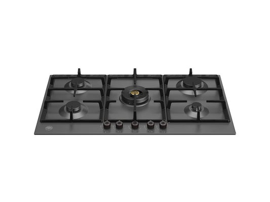 90 cm Gas hob with central dual wok