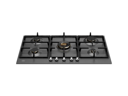 90 cm Gas hob with central dual wok