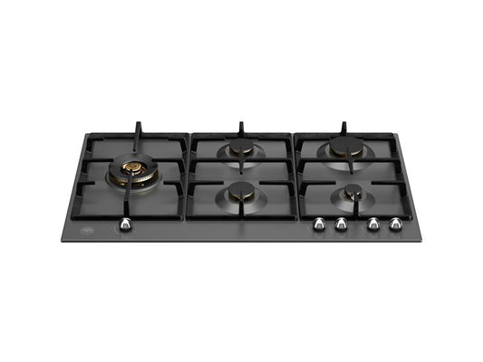 90 cm Gas hob with lateral dual wok