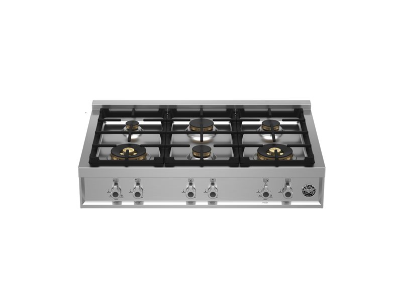 90 cm gas rangetop 6 brass burners