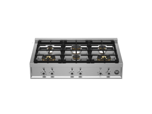 90 cm gas rangetop 6 brass burners