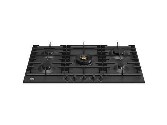 90 cm Gas hob with central dual wok