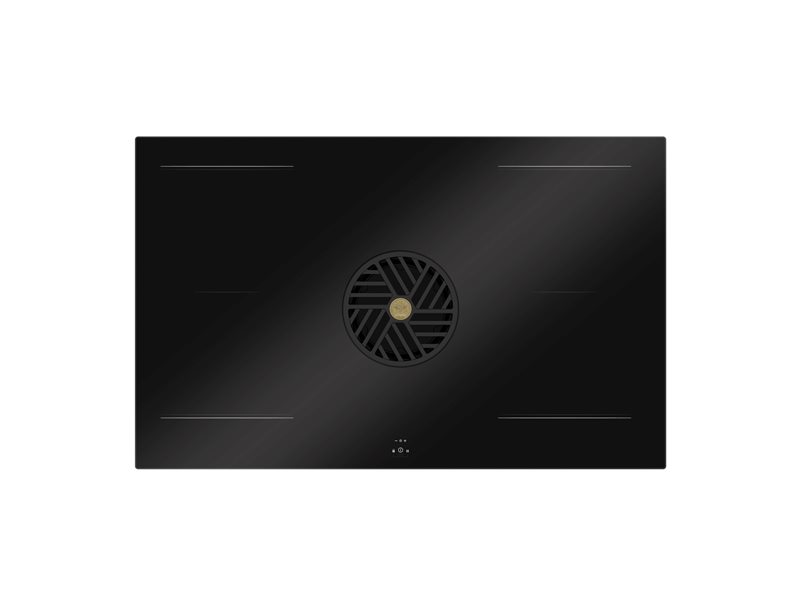 80 cm induction hob with integrated hood