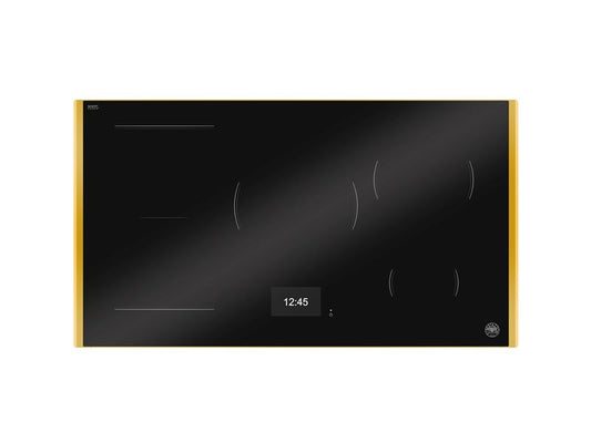 90 cm Induction Hob with Metal Frame, 5 cooking zones, TFT display