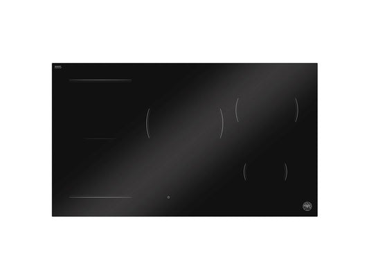 90 cm Induction Hob, 5 cooking zones, hidden white LED slider