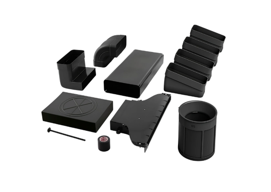 Plinth-out filtering kit