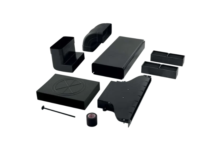 Plinth-out filtering kit