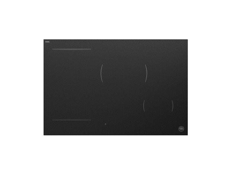 78 cm Induction Hob, 4 cooking zones, hidden white LED slider, black matt